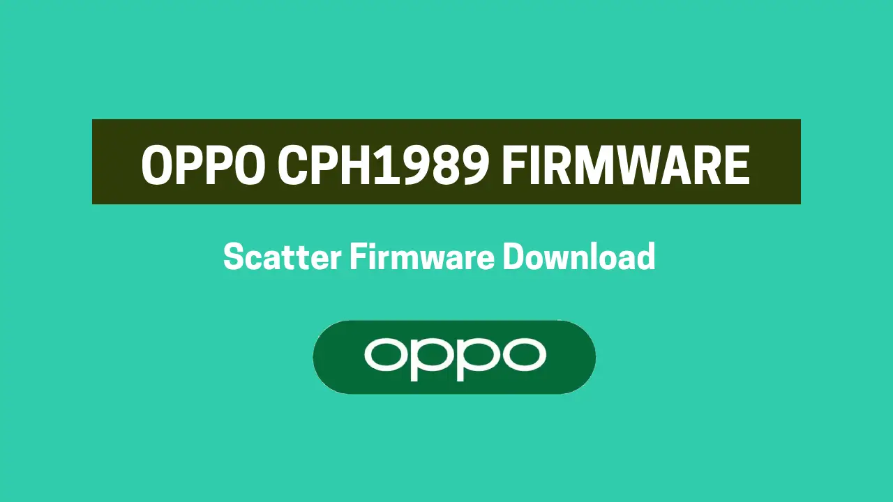 OPPO Reno 2F CPH1989 Firmware Scatter Flash File